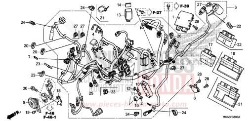 WIRE HARNESS NC750XDH de 2017